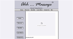 Desktop Screenshot of ahhmassage.biz